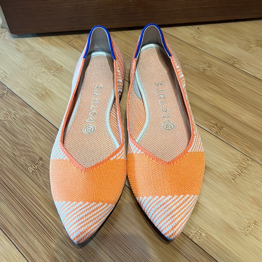 Rothy’s Orange Sherbet Points - Size 9 EUC